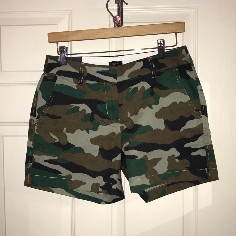 Jcrew camo shorts size 2